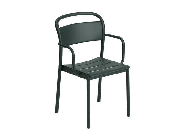 Dark green store plastic garden chairs