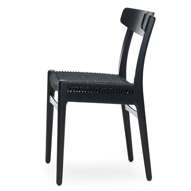 Carl Hansen CH23 Chair Black Paper Cord