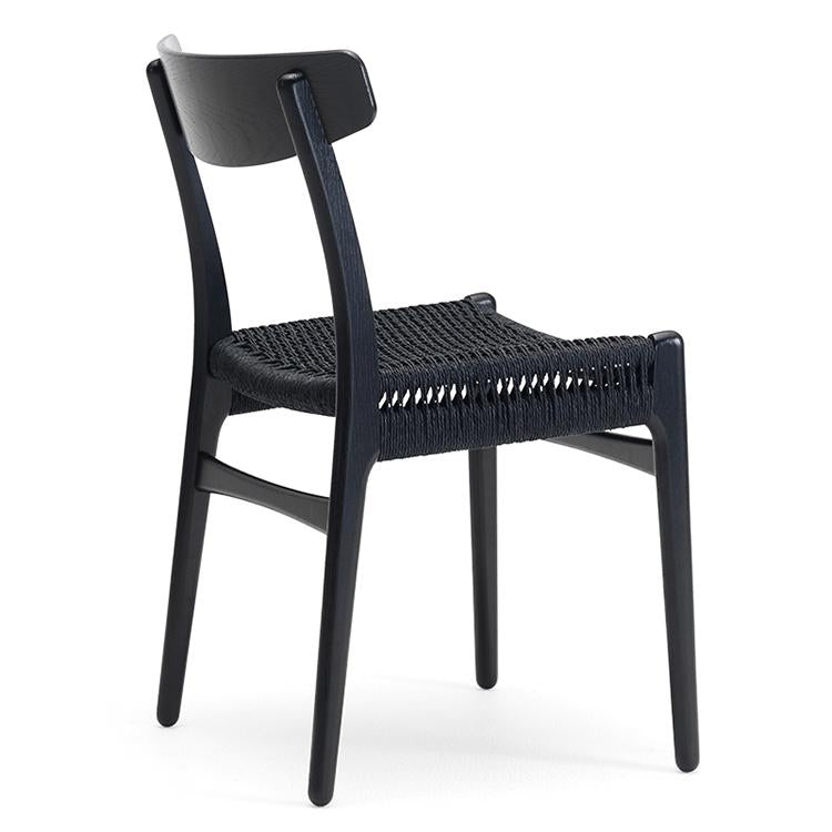 Carl Hansen CH23 Chair Black Paper Cord