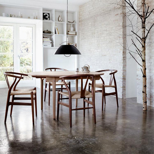 Walnut wishbone chair hotsell