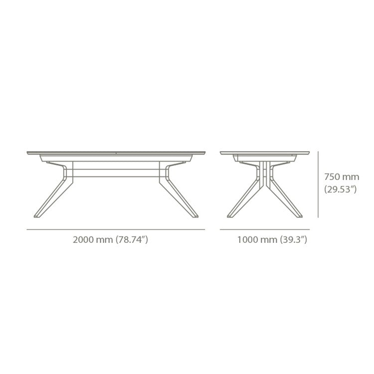 Case Cross Extendable Table