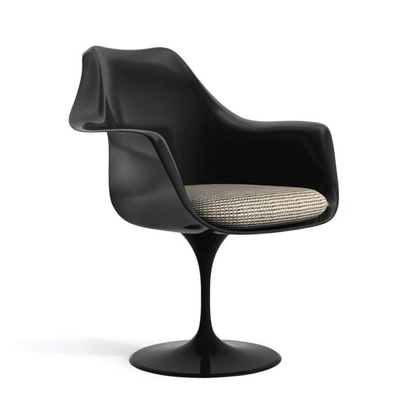 Knoll Saarinen Tulip Arm Chair Black Base Eero Saarinen Knoll