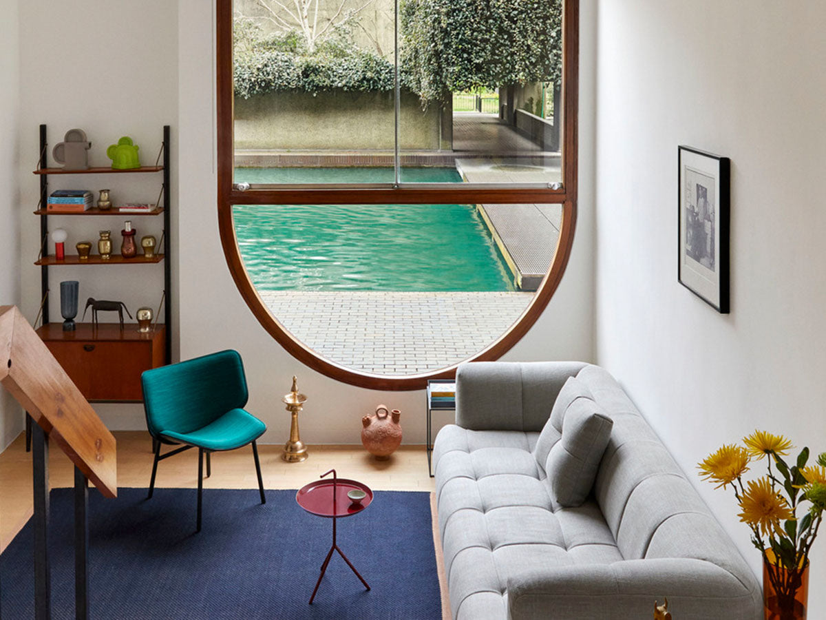 Views of interiors in the Barbican, London