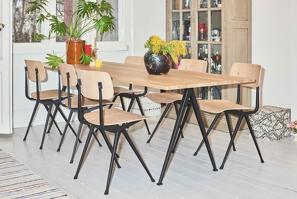 HAY Pyramid Table and Result Chair