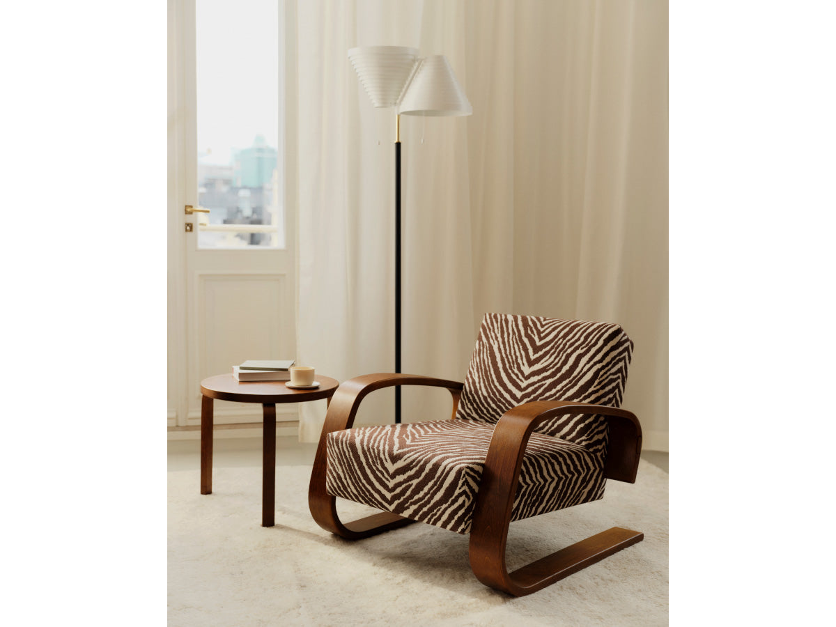 Artek A810 Floor Light with Zebra Aalto Chair