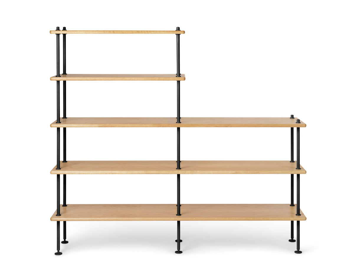 Carl Hansen BM0253 Shelving System 2 | Oak Oil, Black Frame