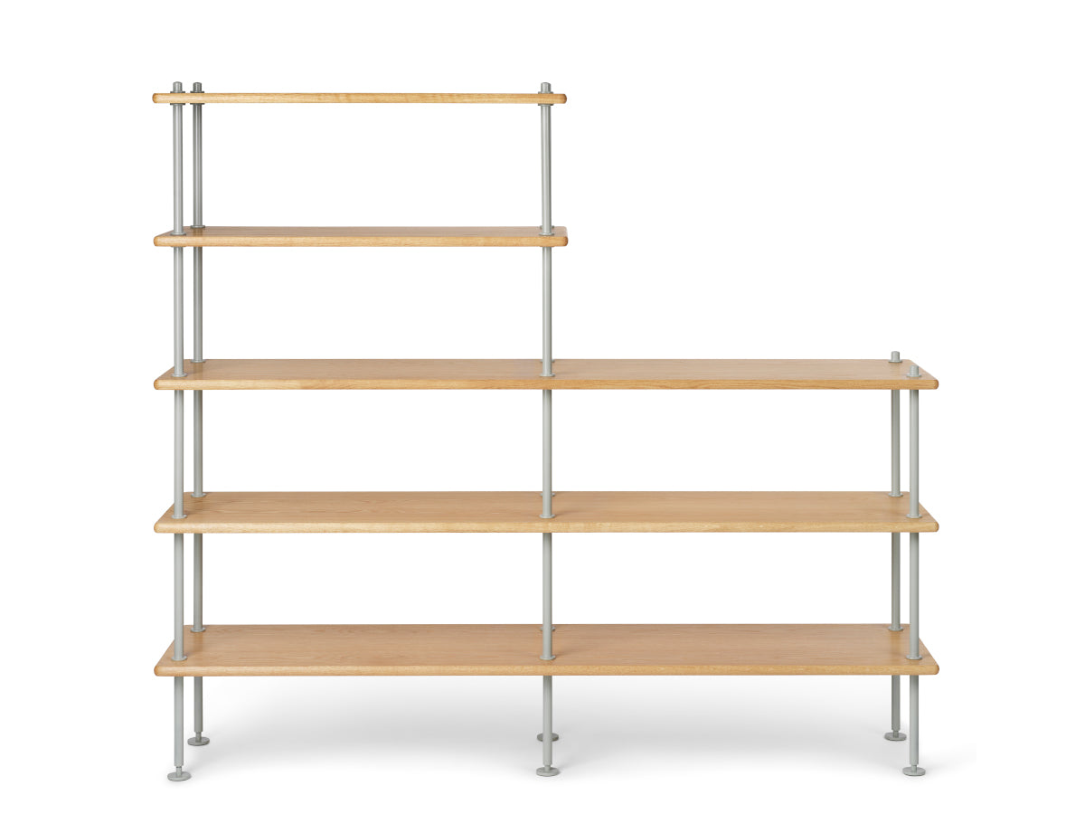 Carl Hansen BM0253 Shelving System 2 | Oak Oil, Grey Frame