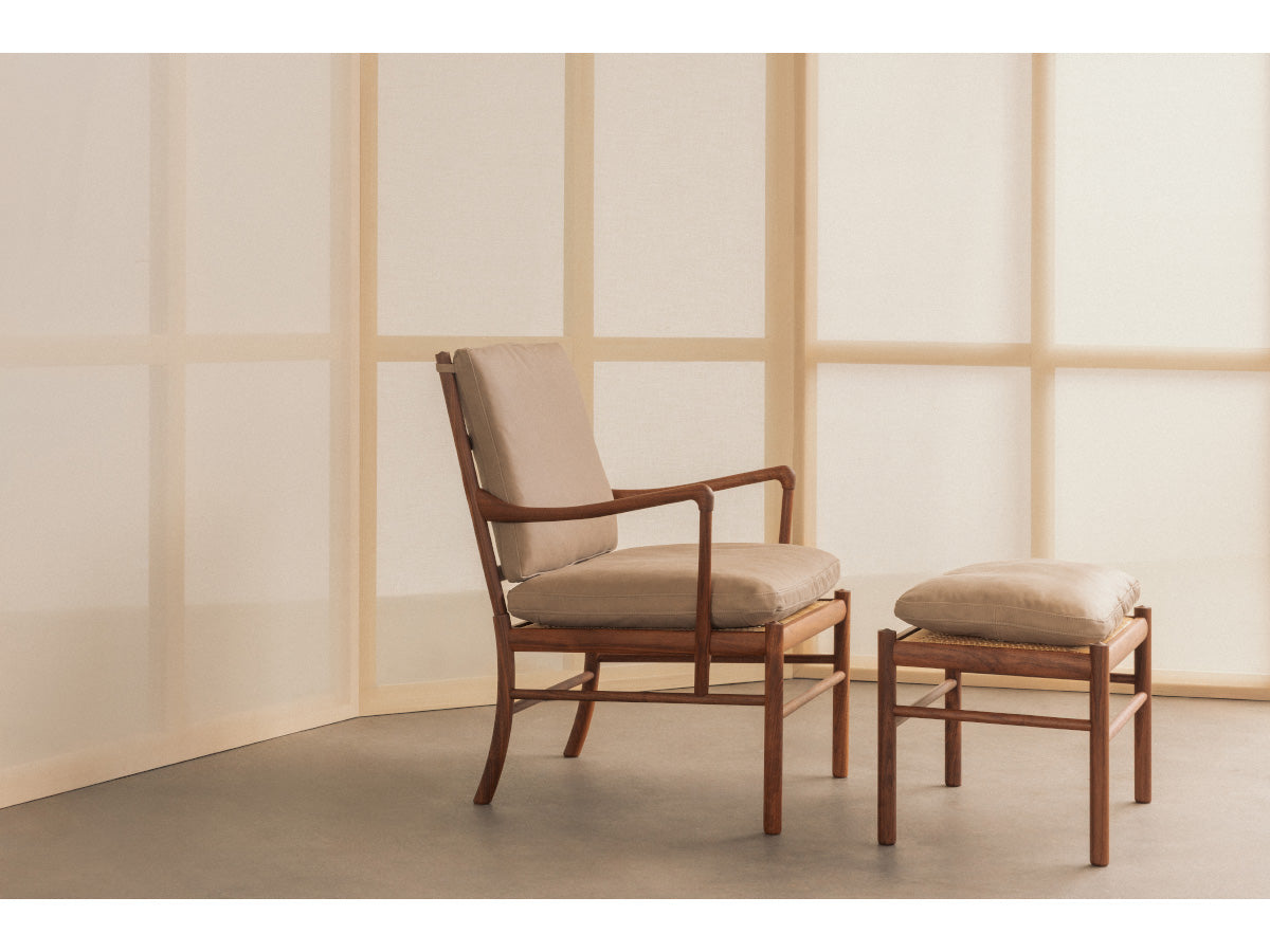 Carl Hansen OW149F Colonial Footstool - Terra Leather
