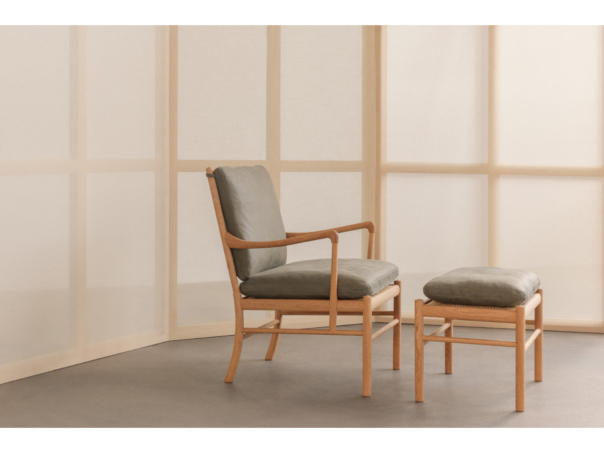 Carl Hansen OW149F Colonial Footstool - Terra Leather