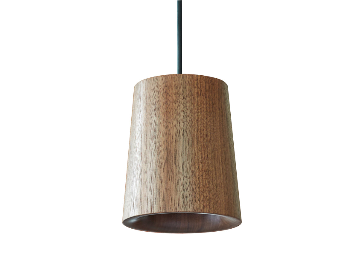 Terence Woodgate Solid Cone Pendant Light - Walnut