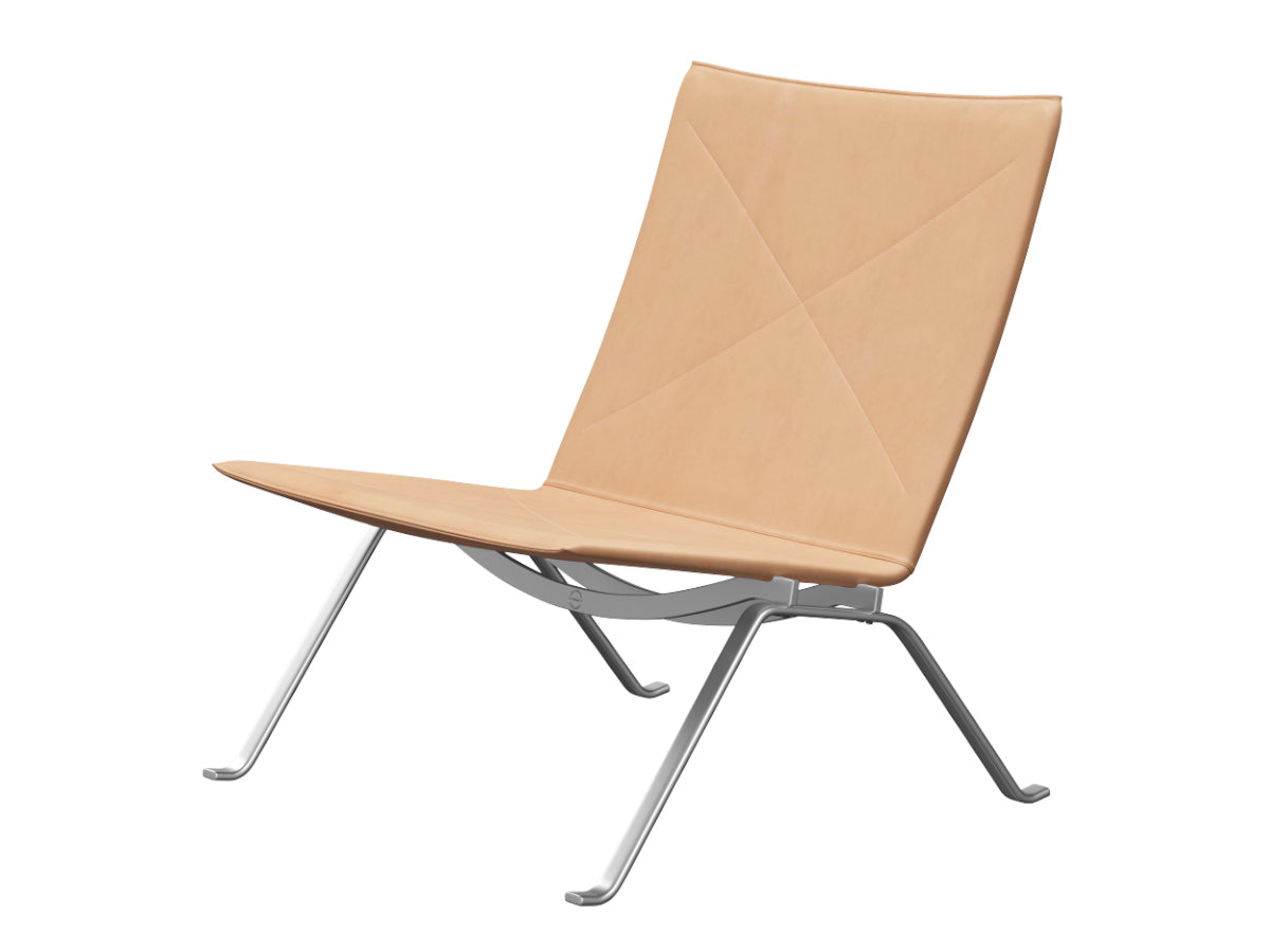 PK22 Lounge Chair Leather by Poul Kjærholm | Fritz Hansen | Cimmermann