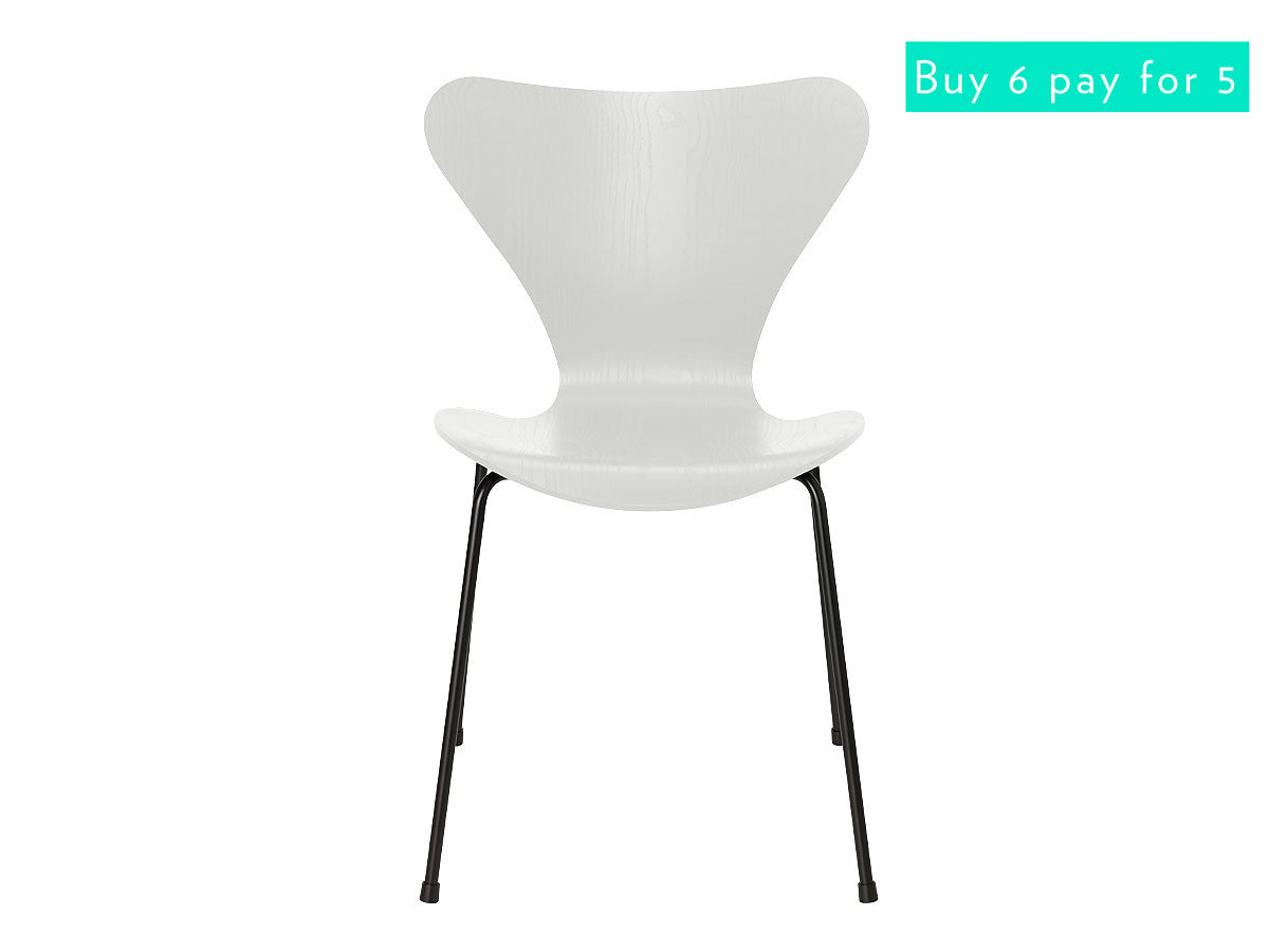 Fritz Hansen Series 7 Dining Chair - Coloured Ash/Black Legs