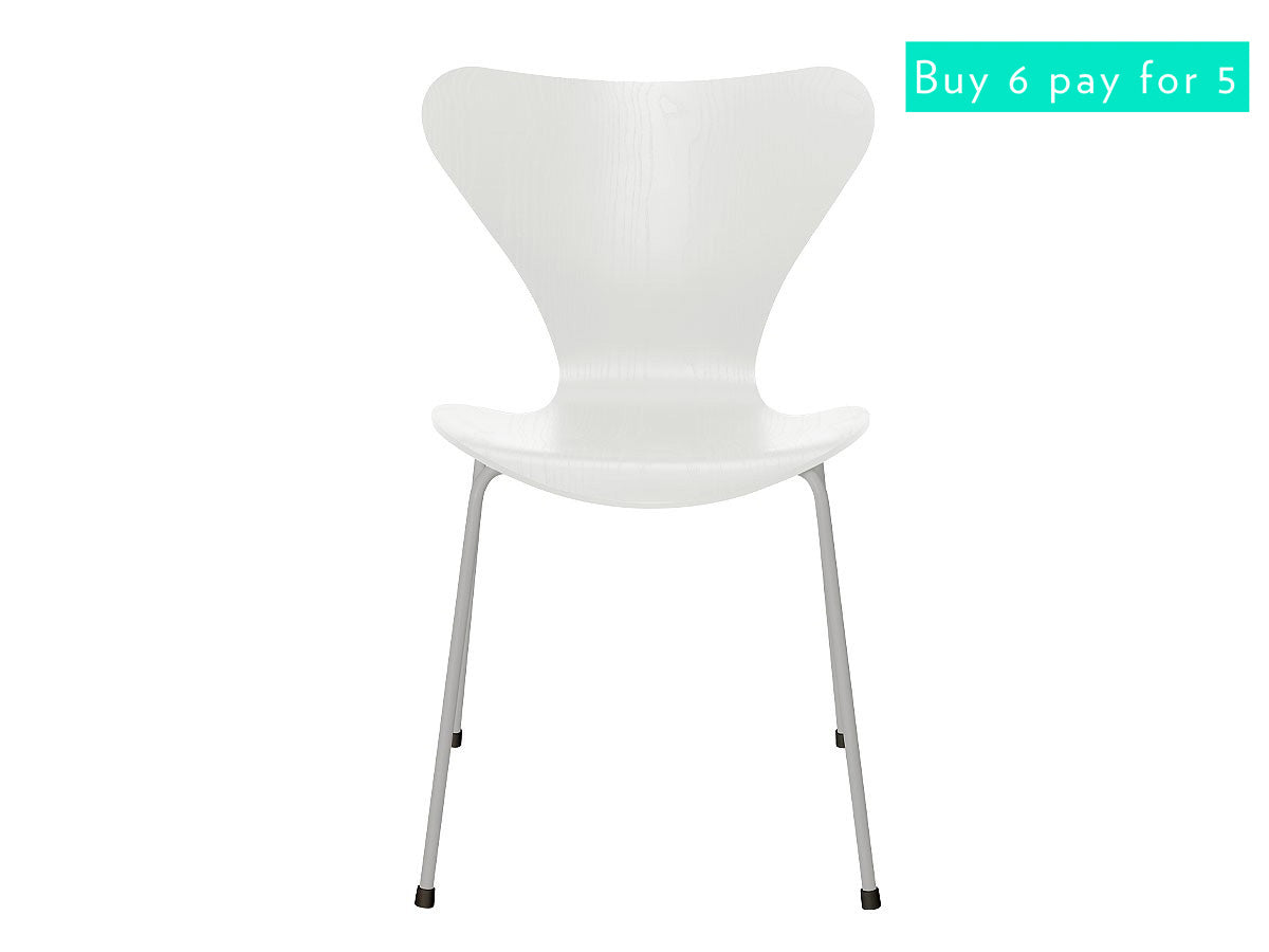 Fritz Hansen Series 7 Dining Chair - Coloured Ash/Nine Grey Legs