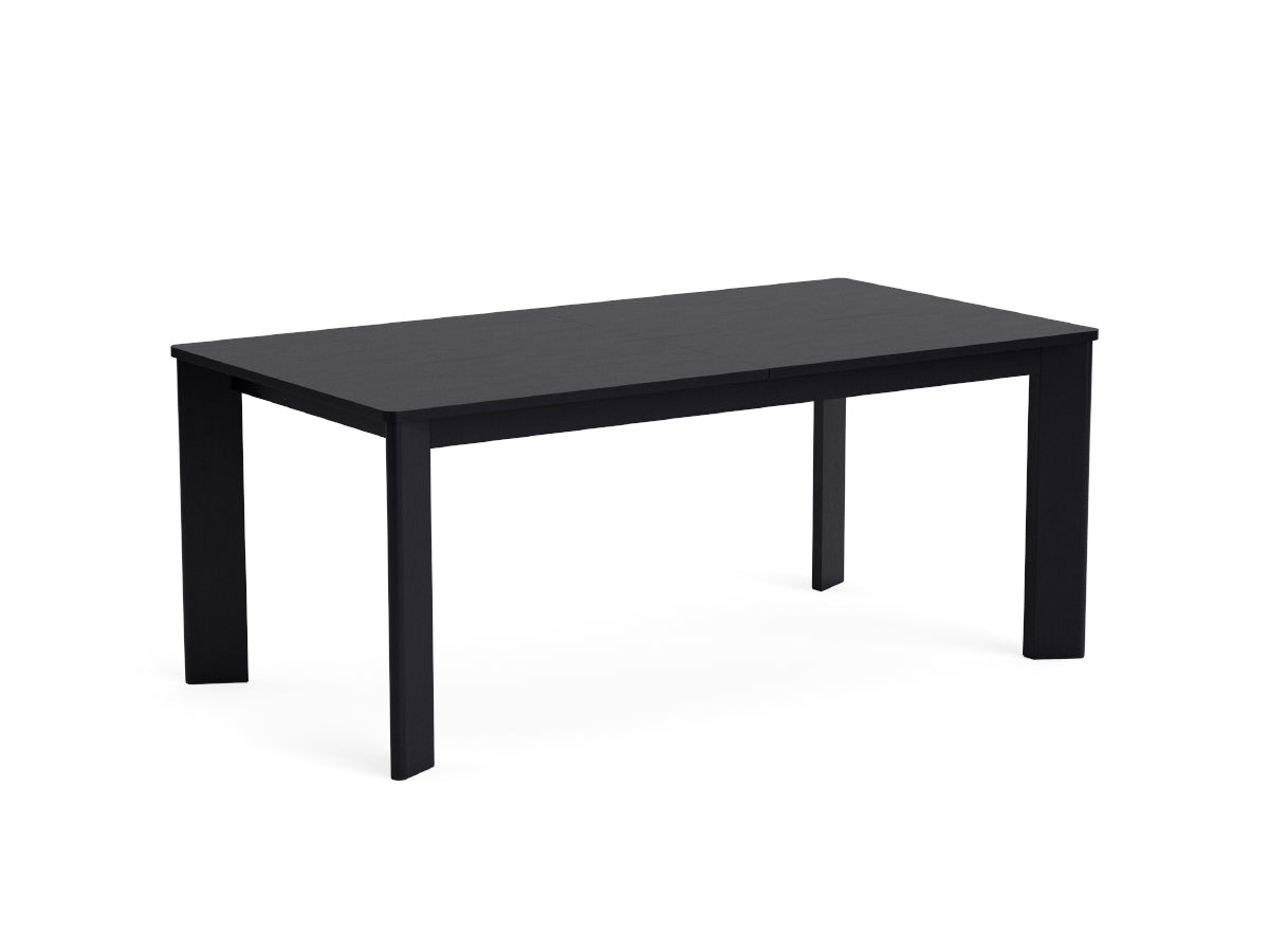 Hay Chisel 630 Extendable Table Rectangular - Black Not Extended