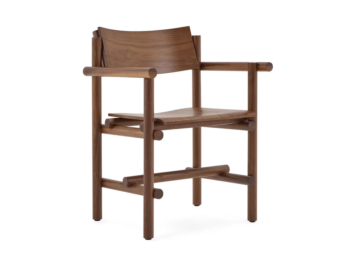 Knoll Muecke Wood Collection - Arm Chair - Oxford Walnut