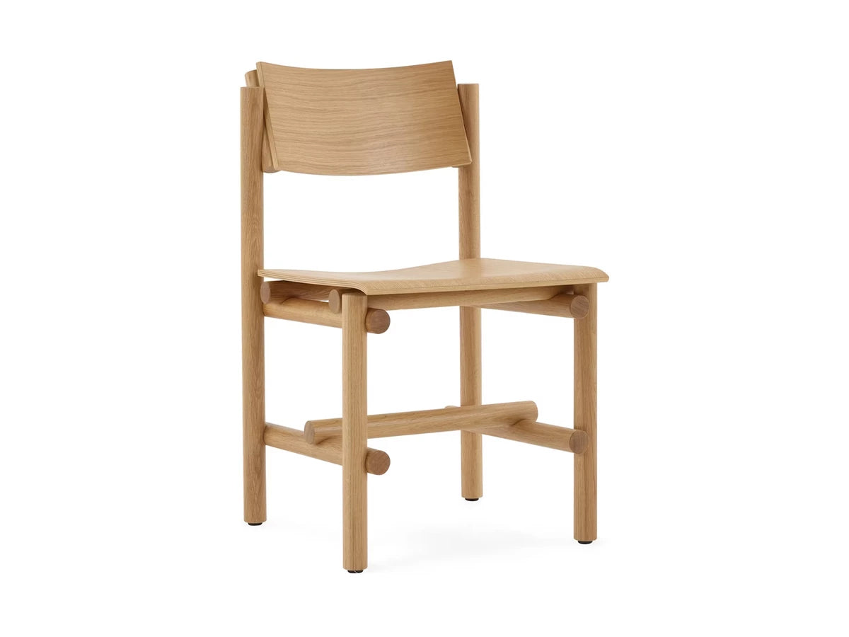 Knoll Muecke Wood Collection - Side Chair - Oak White 