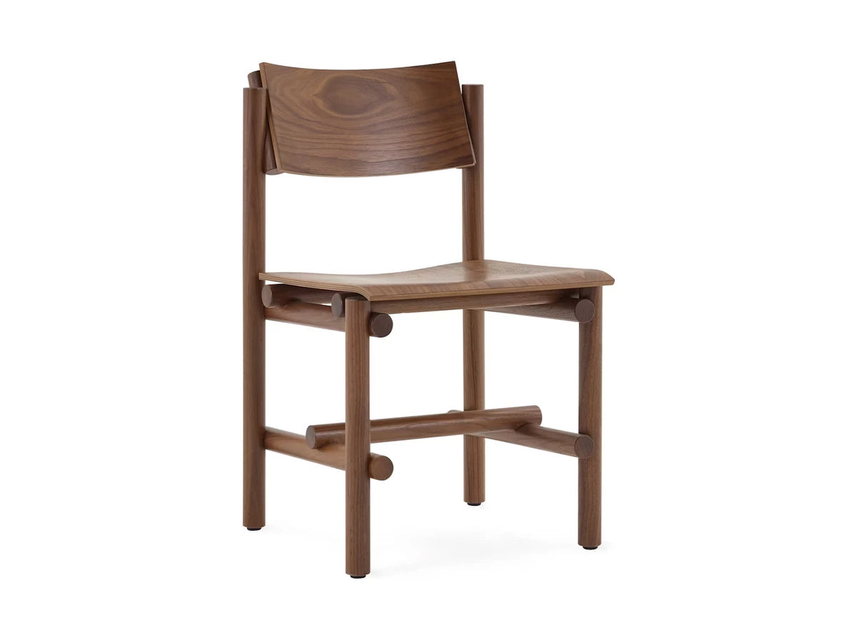 Knoll Muecke Wood Collection - Side Chair - Oxford Walnut