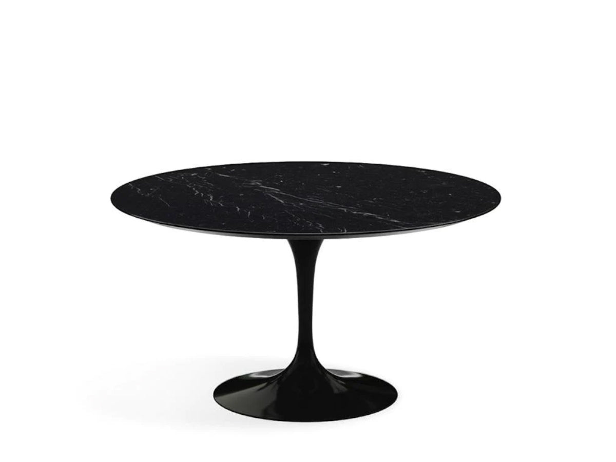 Knoll Saarinen Tulip Round Dining Table 137cm Black Base