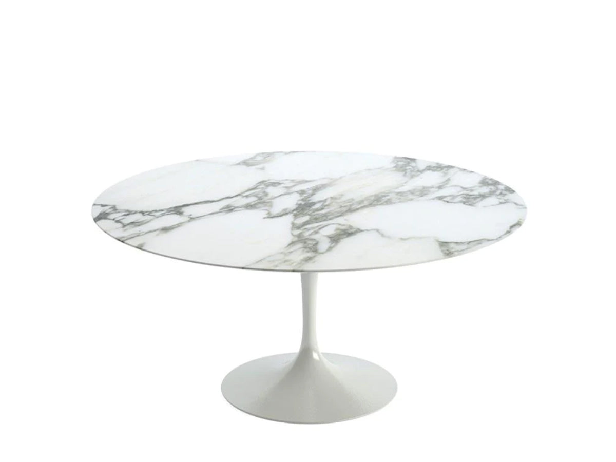 Knoll Saarinen Tulip Round Dining Table 152cm White Base