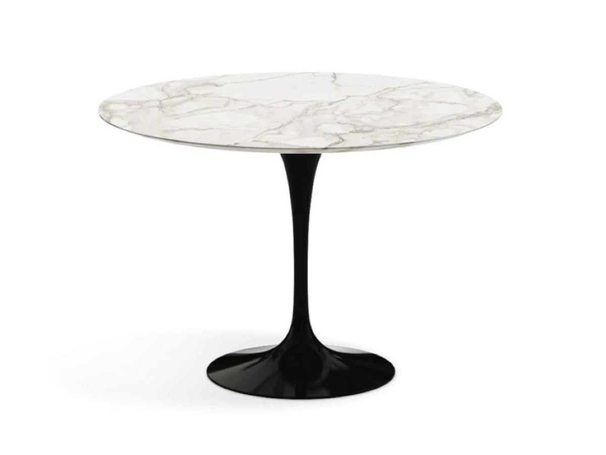 Knoll Saarinen Tulip Round Dining Table 91cm Black Base