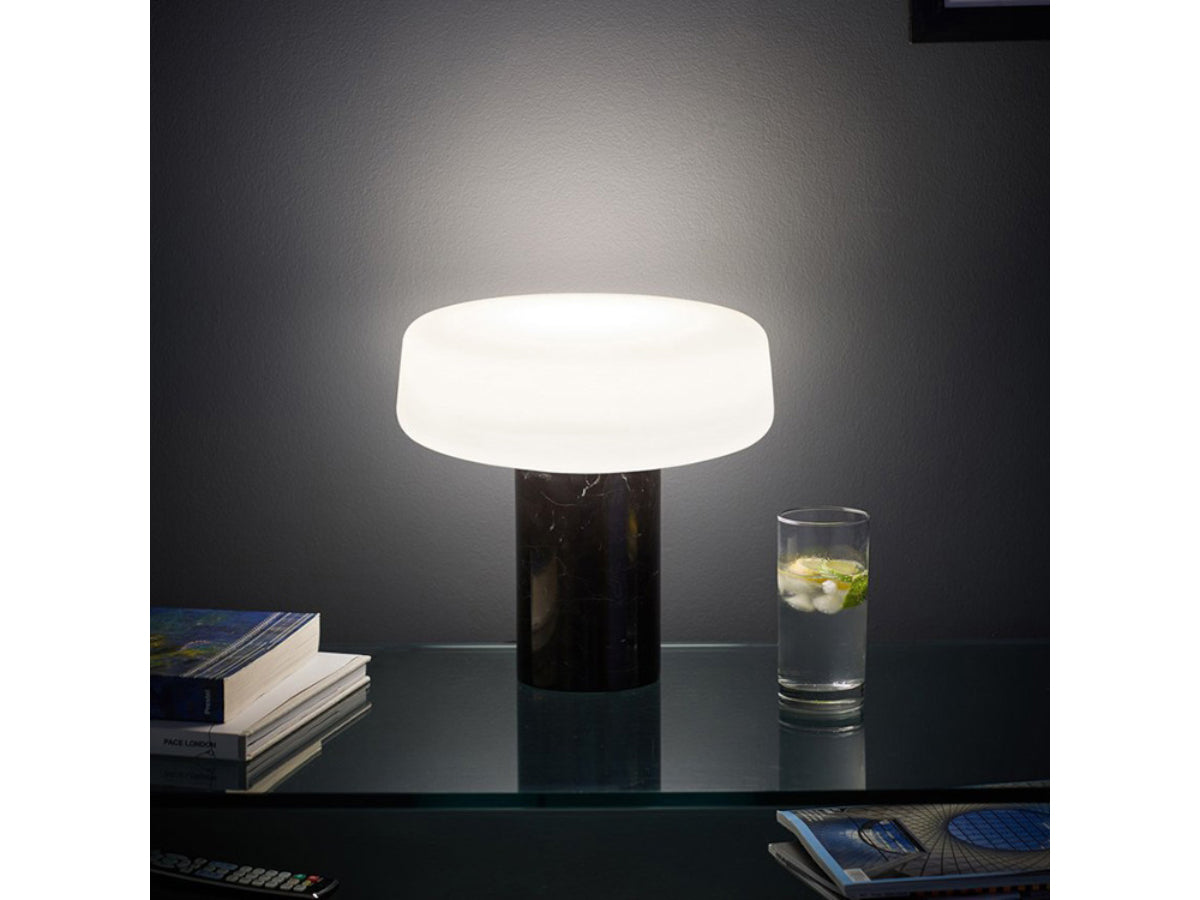 Terence Woodgate Solid Table Light - Nero Marquina Marble