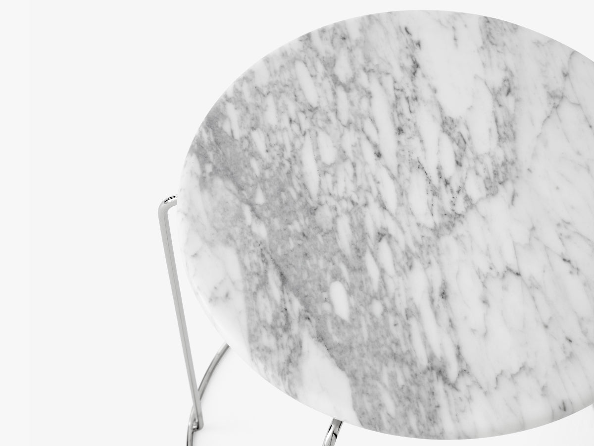&amp;Tradition Wire Stool VP11 Marble Top