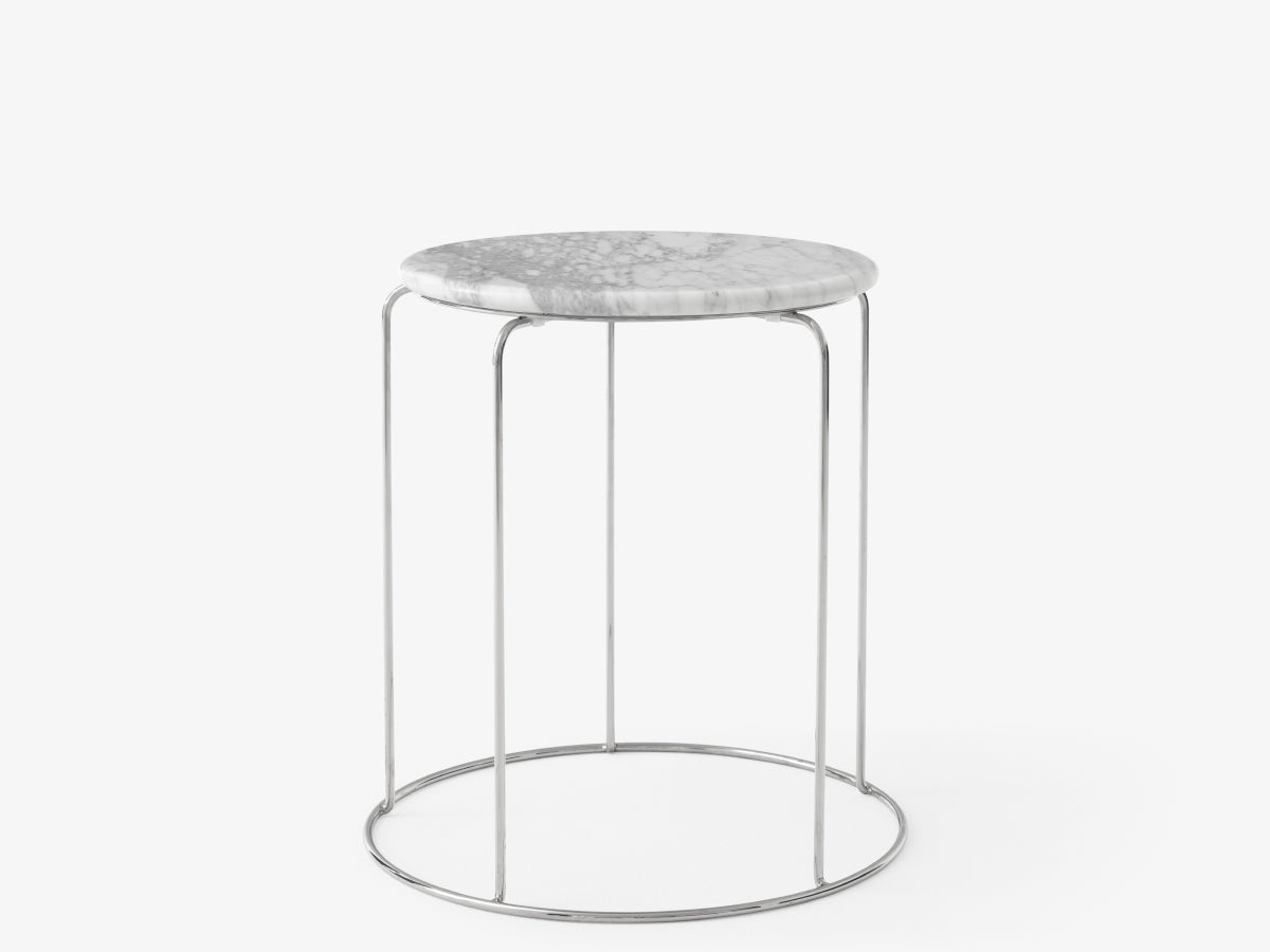 &amp;Tradition Wire Stool VP11 Marble Top