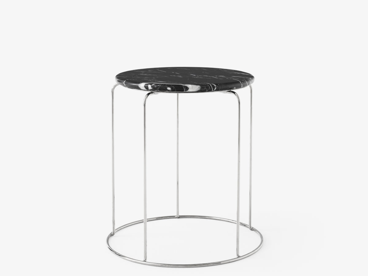 &amp;Tradition Wire Stool VP11 Marble Top