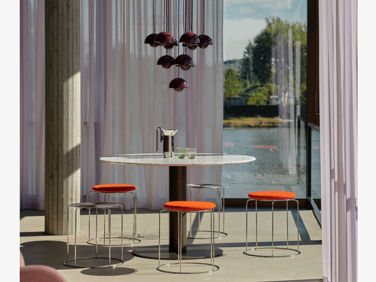 &amp;Tradition Wire Stool VP11 with Seat Pad