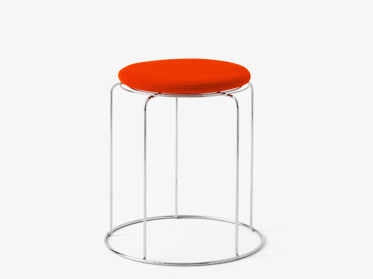 &amp;Tradition Wire Stool VP11 with Seat Pad