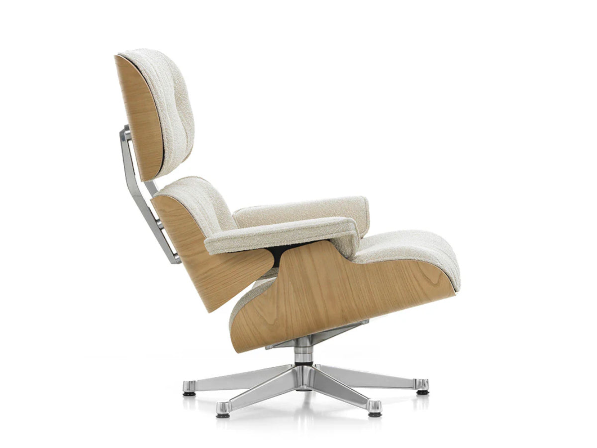 Vitra Eames Lounge Chair & Ottoman - Chestnut - Nubia Fabric