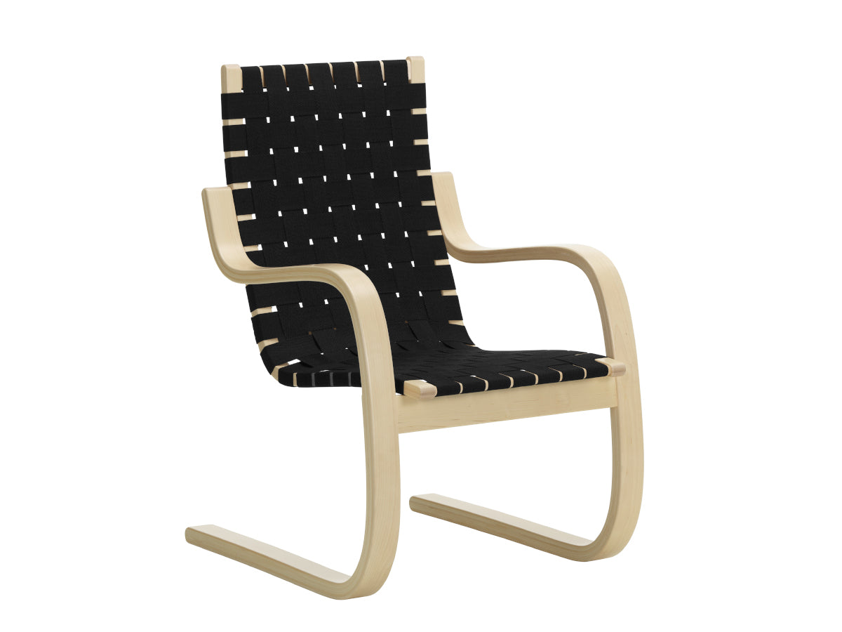 Artek 406 Armchair - Black Webbing
