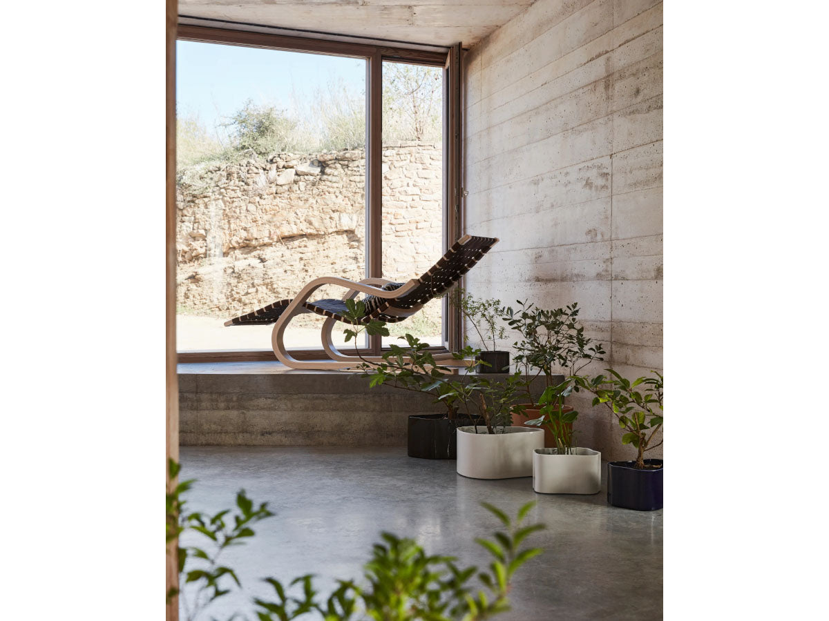 Artek 43 Lounge Chair - Black Lifestyle in window