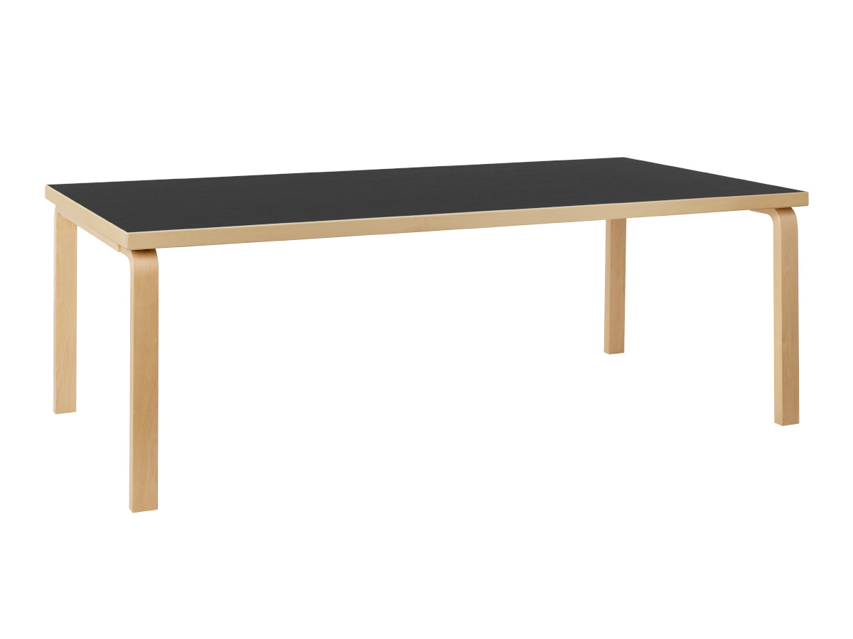Artek 86 Dining Table - Black Linoleum Top