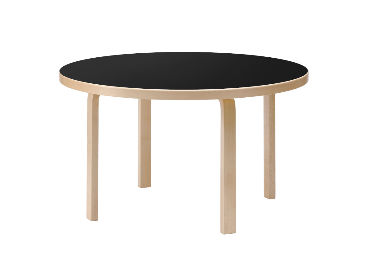 Artek 91 Table designed by Alvar Aalto - Black Linoleum