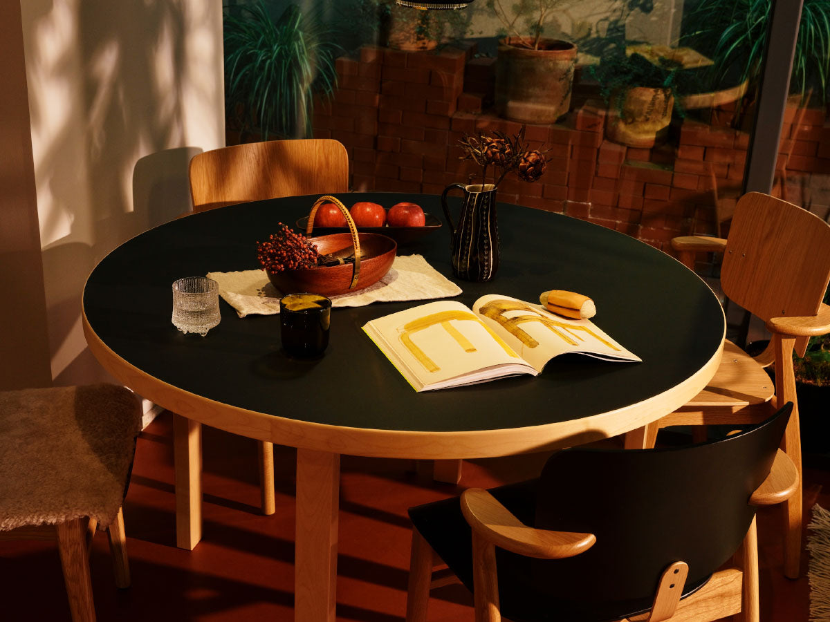 Artek 91 Table designed by Alvar Aalto - Lifestyle with Domus Chairs