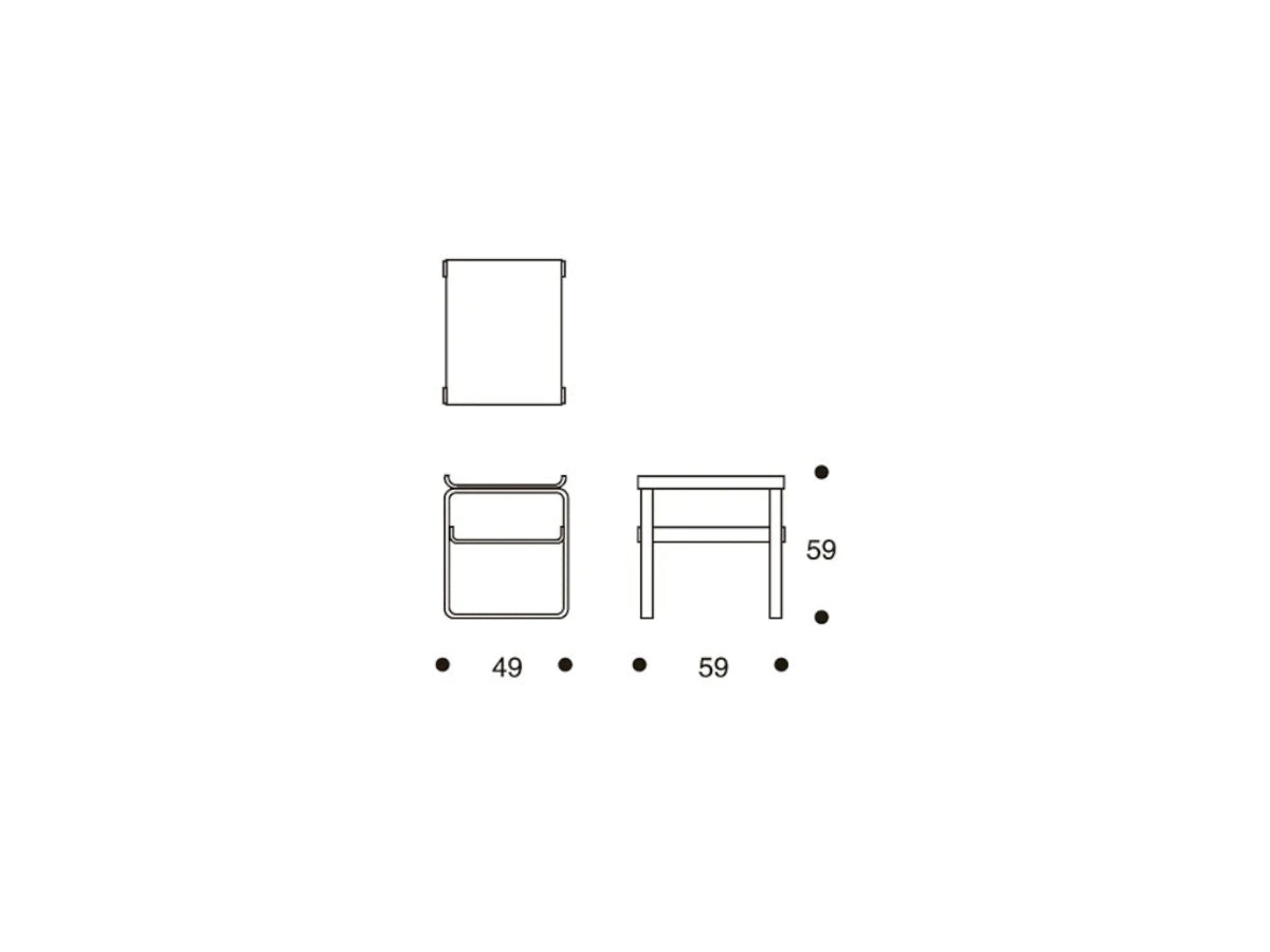 Artek 915 Side Table | Dimensions