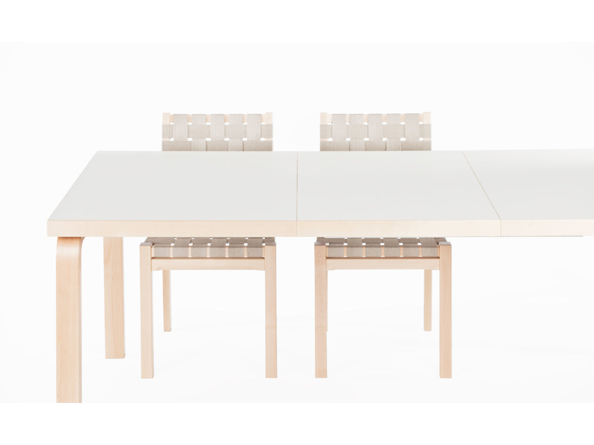 Artek 97 Extendable Table - Extended with Alvar Aalto Dining Chairs