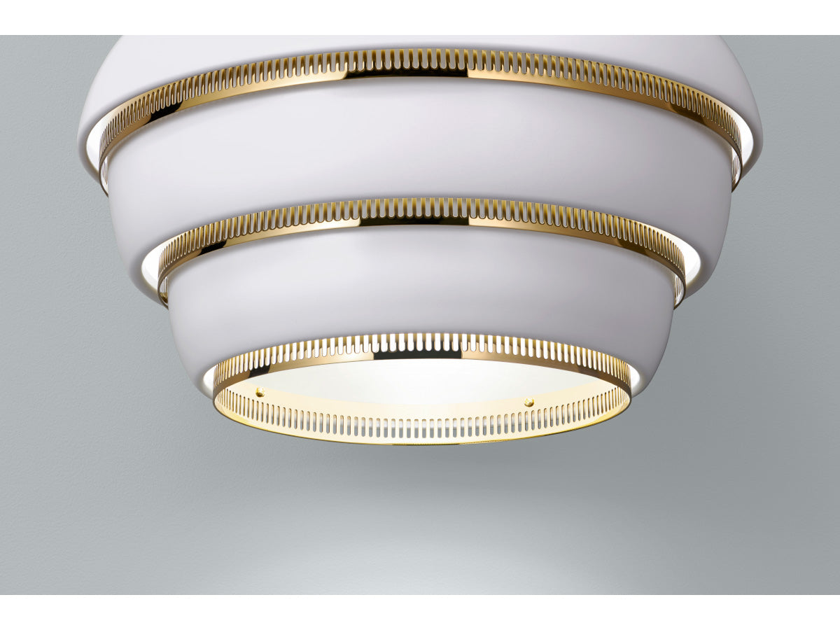 Artek A331 Beehive Suspension Light - Brass Detail from Below