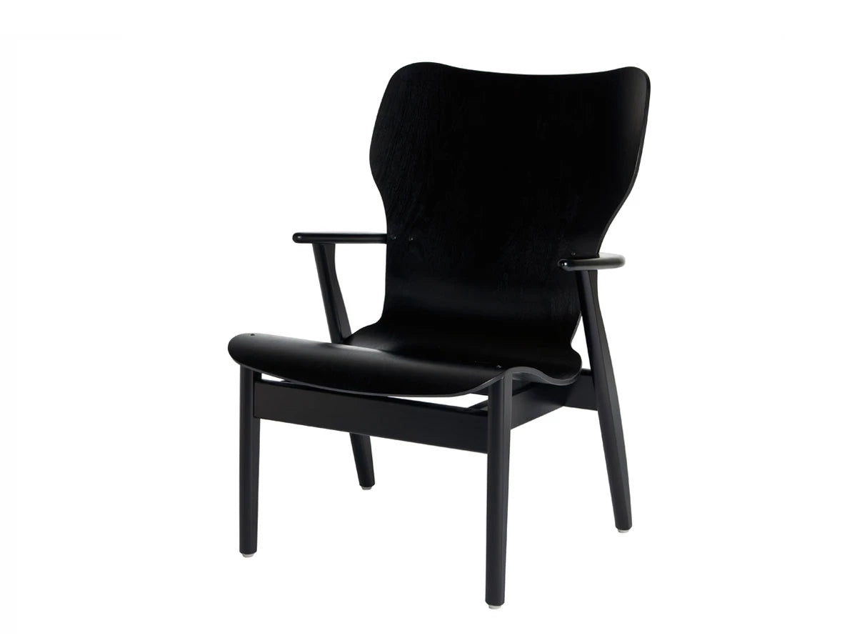 Artek Domus Lounge Chair, Birch Stained Black