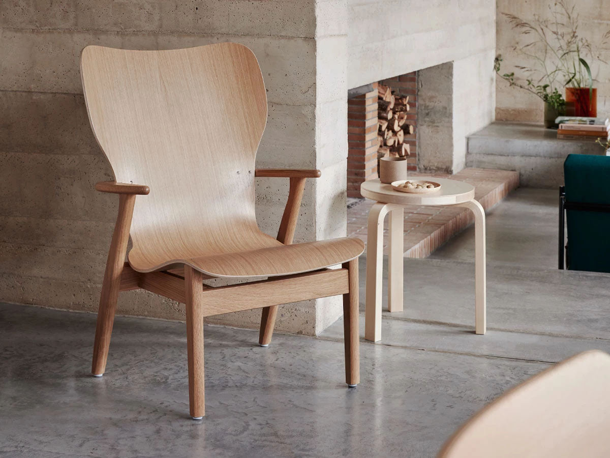 Artek Domus Lounge Chair - Lifestyle with Artek 60 Stool