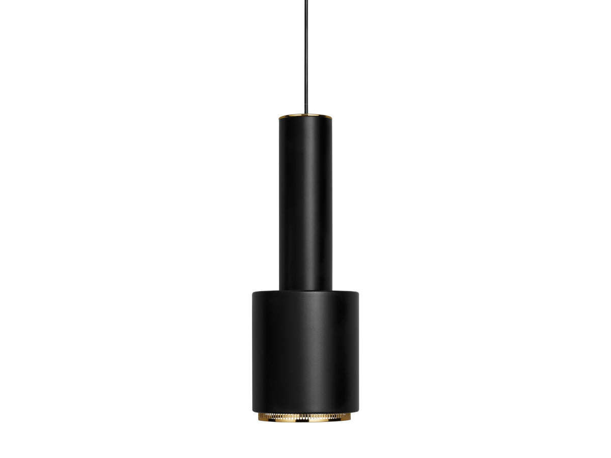 Artek A110 Hand Grenade Suspension Light | Black/Brass