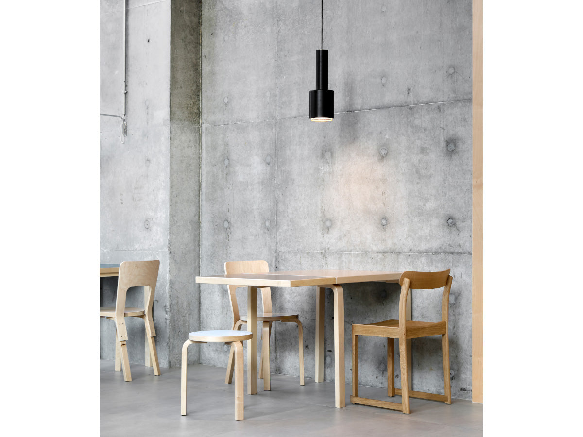 Artek A110 Hand Grenade Suspension Light | Lifestyle with Artek 60 Stool