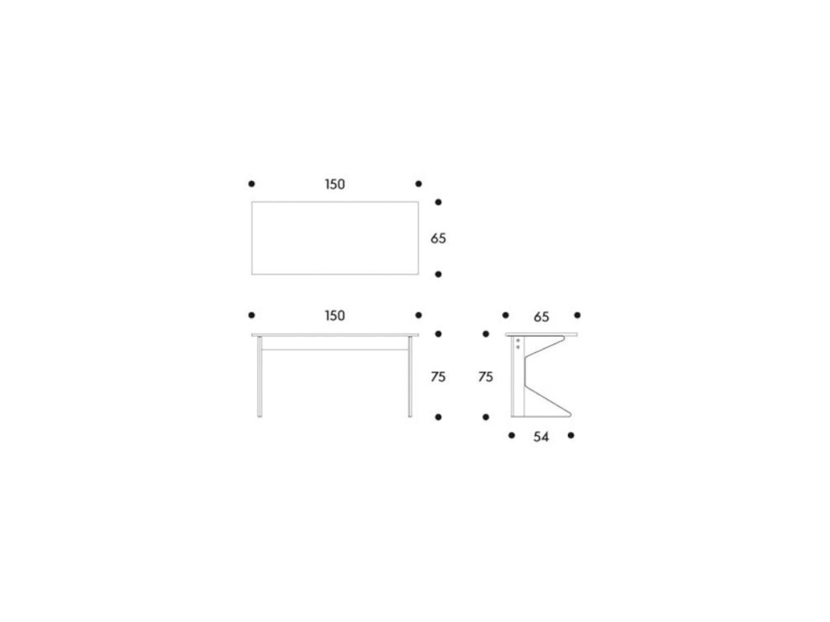 Artek Kaari REB 005 Desk - Dimensions