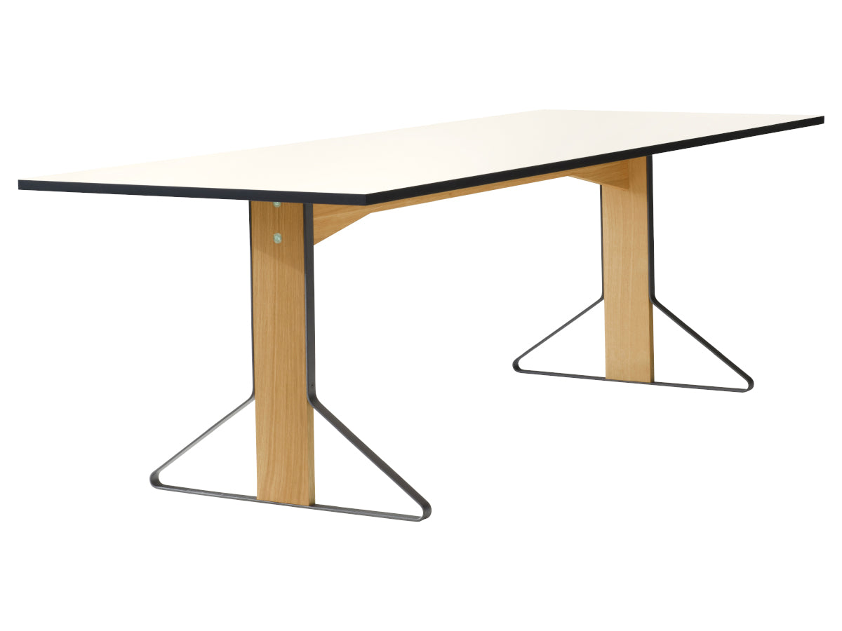 Artek Kaari Table REB 002, Natural Oak with White HPL Top