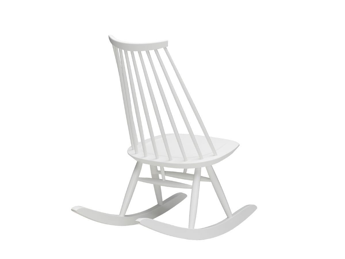 Artek Mademoiselle Rocking Chair - White from behind