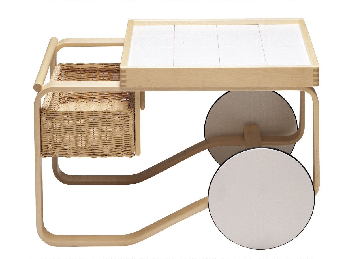 Artek 900 Tea Trolley - White Tiles