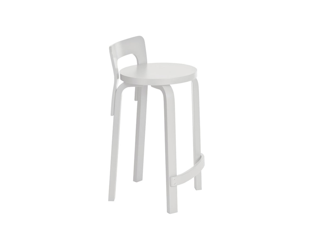 Artek K65 High Chair - White Lacquered