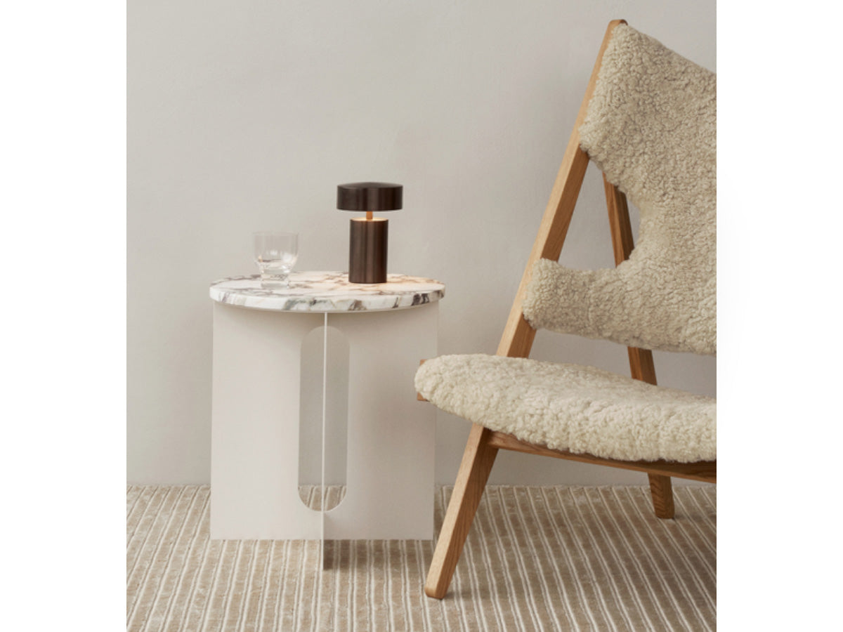 Audo Copenhagen Androgyne Side Table Steel Base