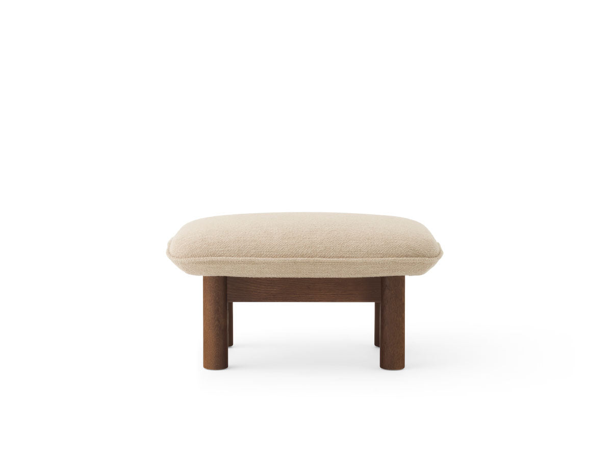 Audo Copenhagen Brasilia Lounge Chair & Ottoman Dark Stained Oak